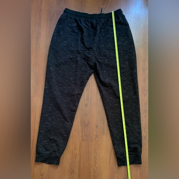 Men’s Tapered Sweatpants Black Size XLarge - Picture 4 of 5